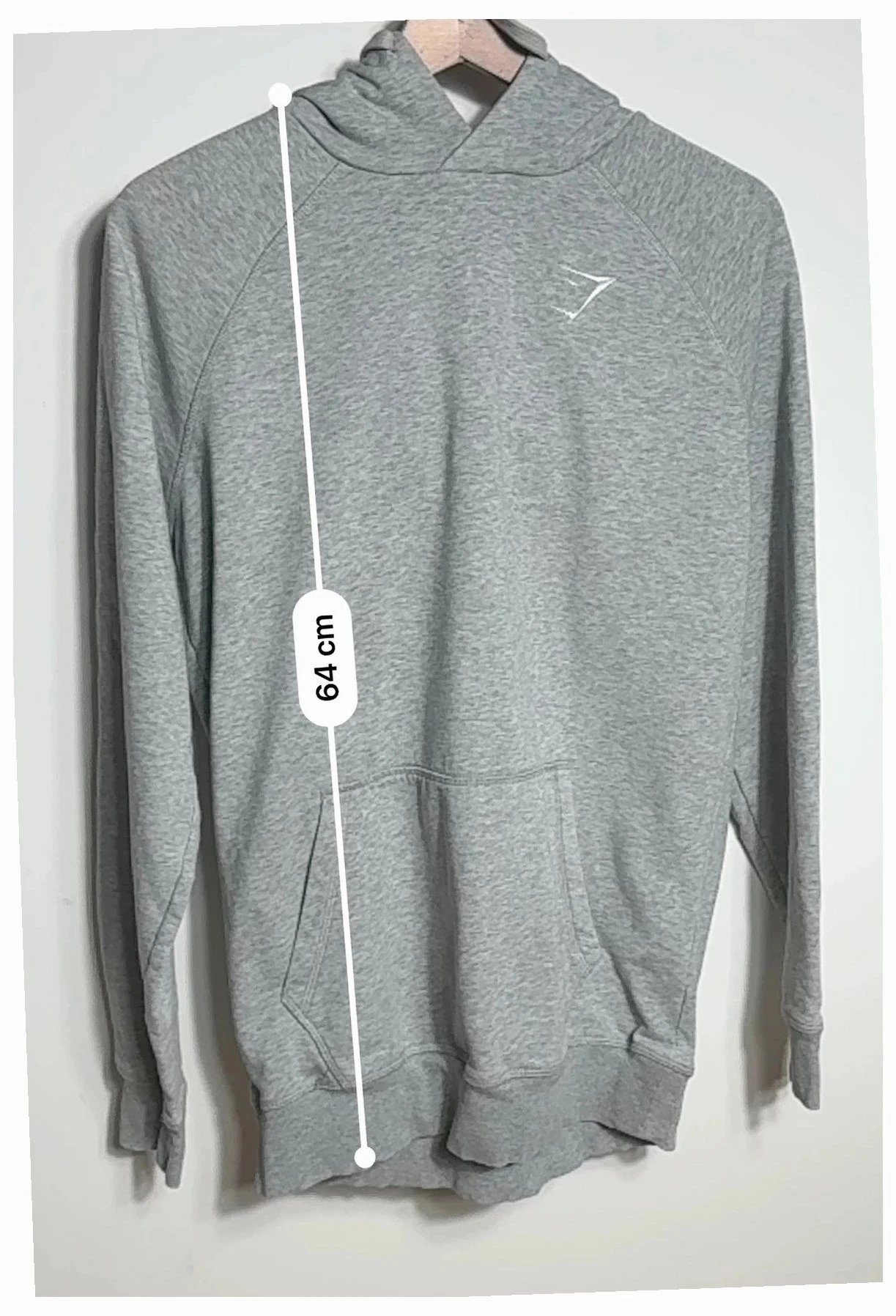 Sweat à capuche Gymshark gris chiné taille S – photo 6